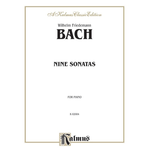 WF Bach Nine Sonatas for Piano Sheet Music