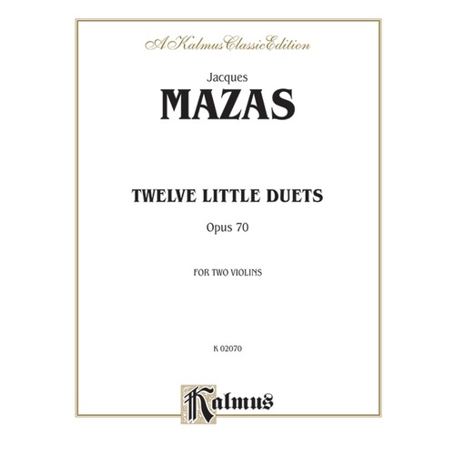 Twelve Little Duets Op 70 For Two Violins