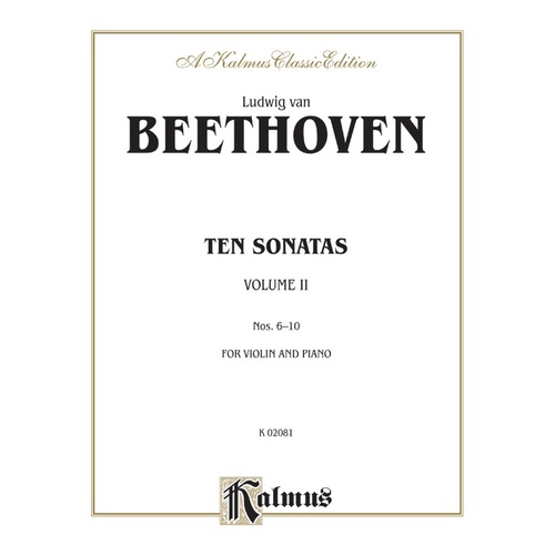 Violin Sonatas 10 BK 2 Sheet Music