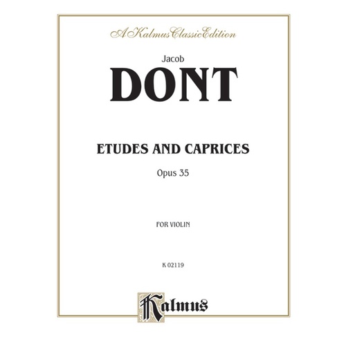 Dont Etudes And Caprices Op 35 - Violin