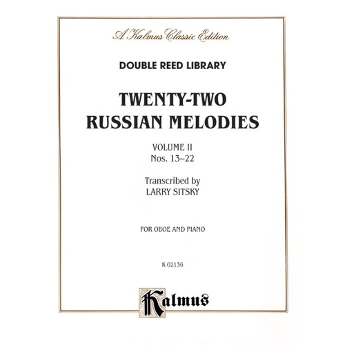 Russian Melodies 22 Book 2 Oboe
