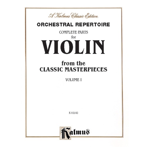 Violin Masterpieces Vol 1