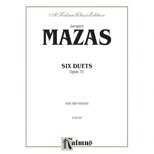 Six Duets Op 71 for Two Violins - Violin Sheet Music