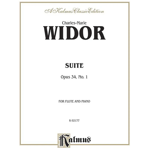 Widor Suite Op. 34 No. 1 for Flute and Piano - Grade 6 Sheet Music