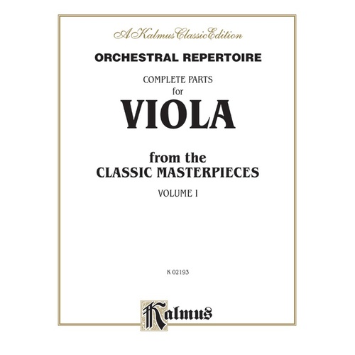 Orchestral Repertoire For Viola Book 1