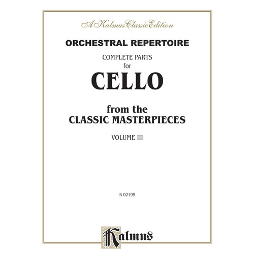 Cello Masterpieces Book 3