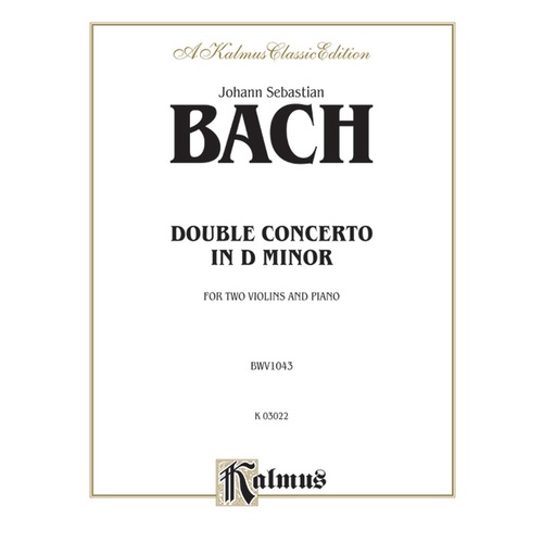 Concerto BWV1043 D Min 2 Violin/Piano