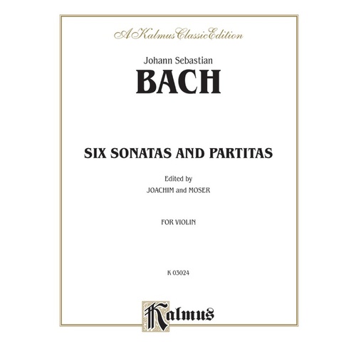 Six Sonatas and Partitas for Violin Sheet Music