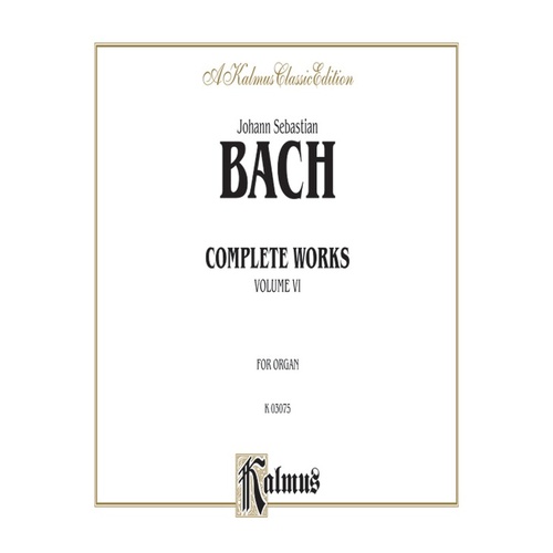 Bach Complete Organ Works Book 6