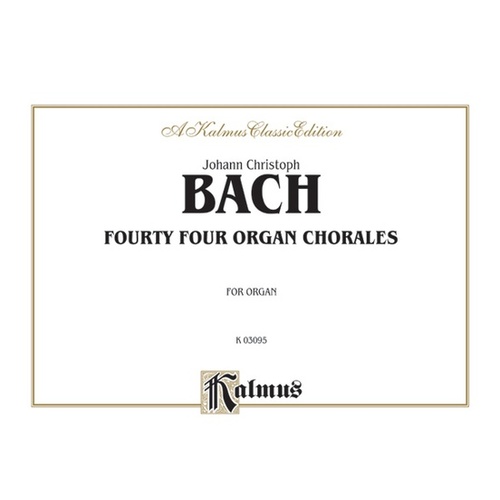 Organ Chorales 44 Org