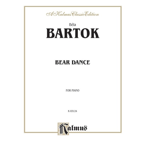 Bear Dance Piano Sheet Music