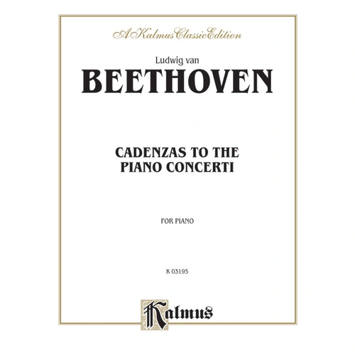 Cadenzas to Piano Concertos Sheet Music
