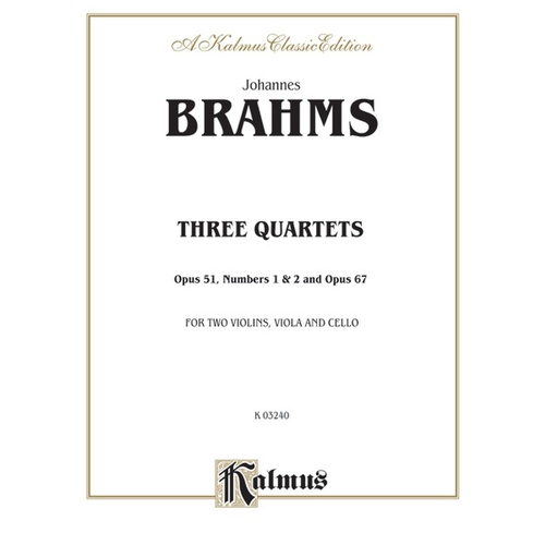 Quartets 3 Op 51 Nos 1 & 2 Op 67 2Violin/Viola/Vc