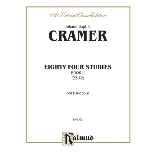 Eighty-four Studies Volume II for Piano by Johann Baptist Cramer