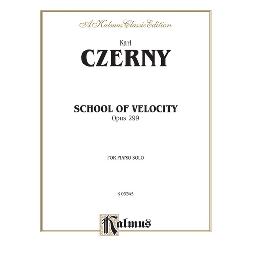 School Of Velocity Op 299 Piano