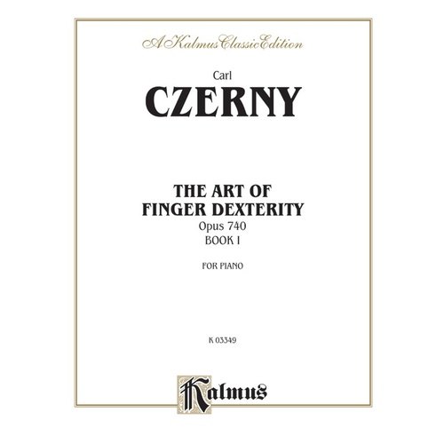 Art Finger Studies OP 740 Book 1 Piano Sheet Music