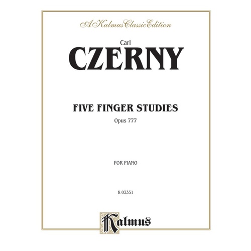 Five Finger Studies Op 777 Ps