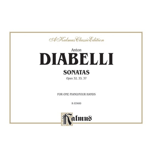 Sonatas Op 32, 33, 37 Piano Sheet Music