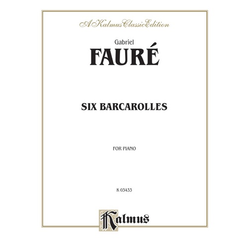 Barcaroles 6 for Piano Sheet Music