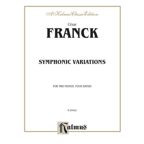 Symphonic Variations for 2 Pianos, 4 Hands - Vocal Sheet Music