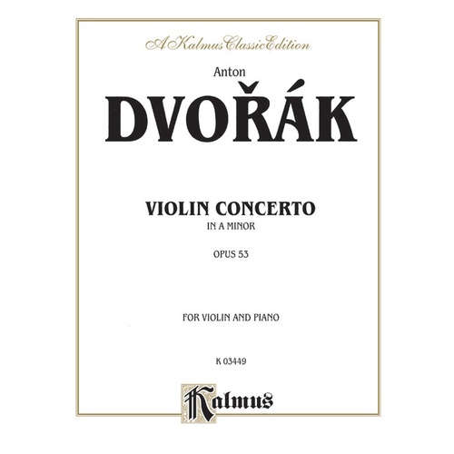 Violin Concerto Op 53 Sheet Music