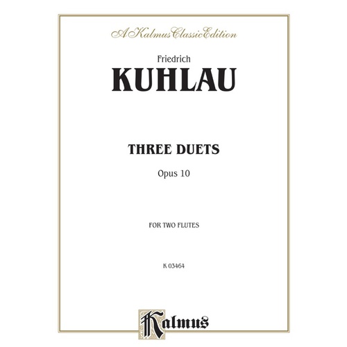 Three Duets Opus 10 For Two Flutes
