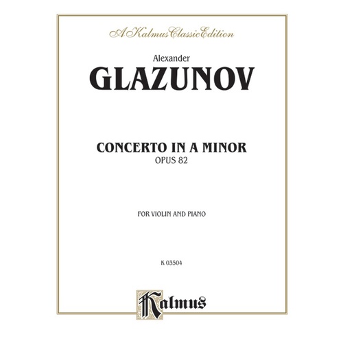 Violin Concerto Op 82 Sheet Music
