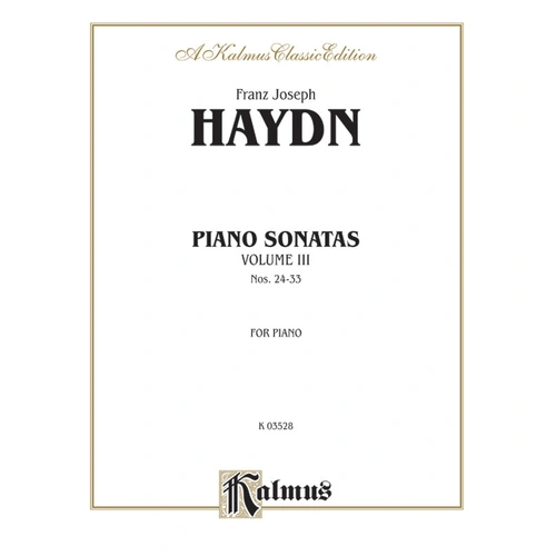 Sonatas 43 BK 3 No 24-33 Piano Sheet Music by Franz Joseph Haydn