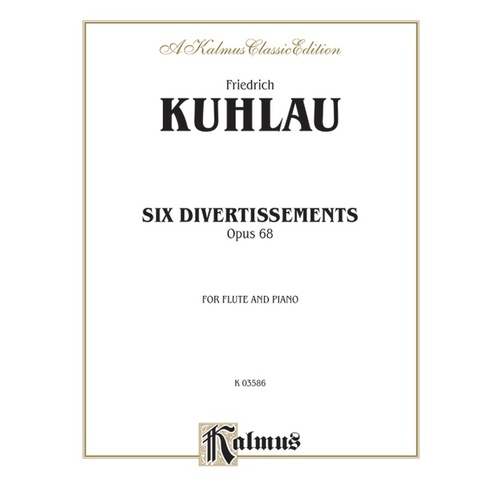 6 Divertissements Op 68 for Flute and Piano Sheet Music