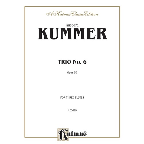 Trio No 6 Op 59 - Chamber Sheet Music