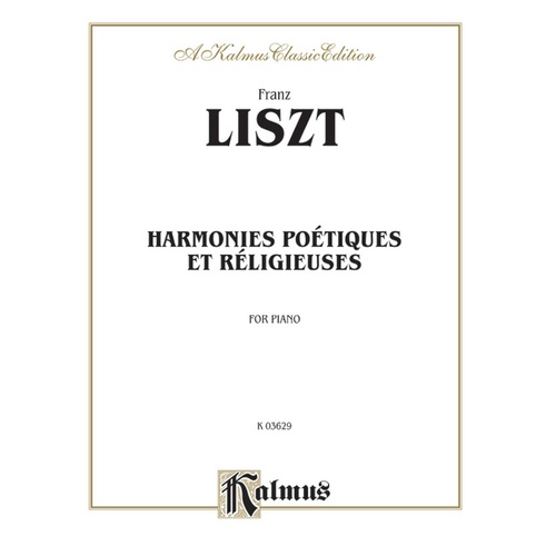 Harmonies Poetiques Et Religieuses Piano