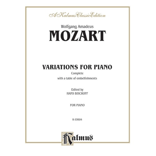 Variations Complete Piano Sheet Music