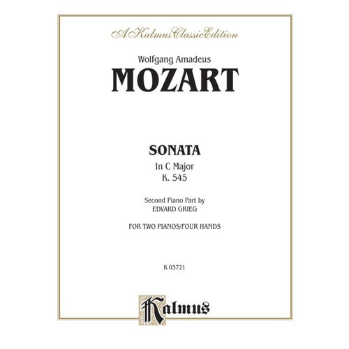 Sonata K545 C 2P4H Piano Sheet Music