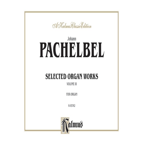 Organ Works Book 3 Chorale Preludes