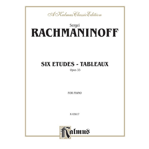6 Etudes Tableaux Piano Sheet Music