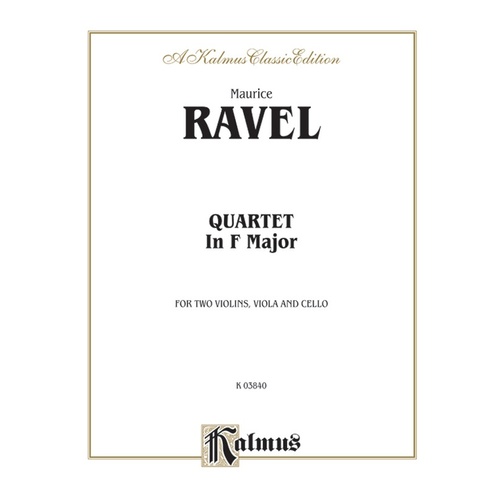 String Quartet in F Major - Chamber Sheet Music
