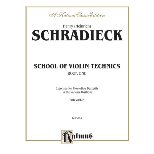 School Of Violin Technic Book 1