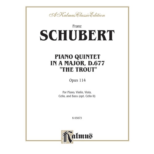 Trout Quintet Op 114 - Chamber Sheet Music