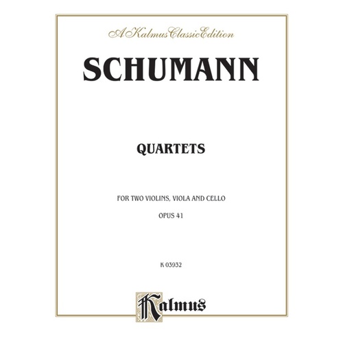 Quartets Op 41  No 1 To 3 2Violin/Viola/Vc