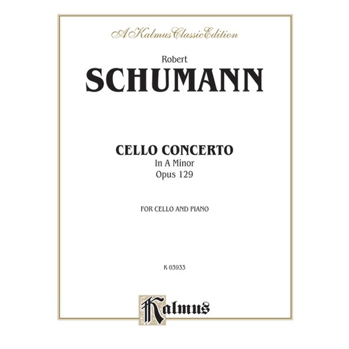 Cello Concerto Op 129 Vc