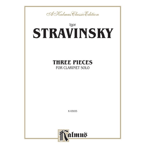 Pieces 3 Clarinet Solo
