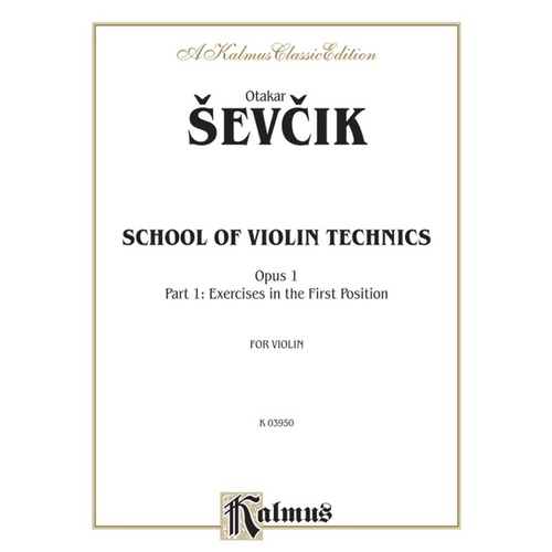 School Of Violin Technique Book 1