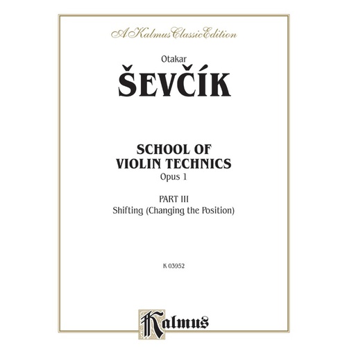School Of Violin Technique Book 3