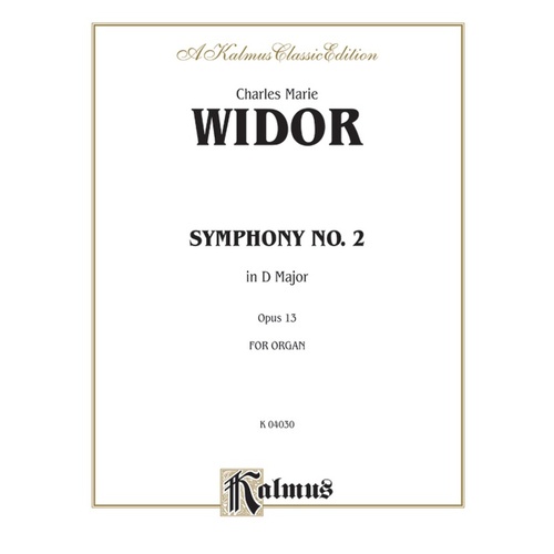 Symphony No 2 D Op 13 - Piano and Organ Sheet Music