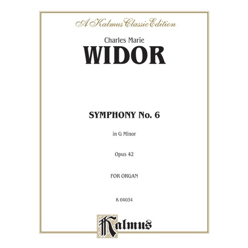 Symphony No 6 in G Minor Op 42 Piano and Organ Sheet Music