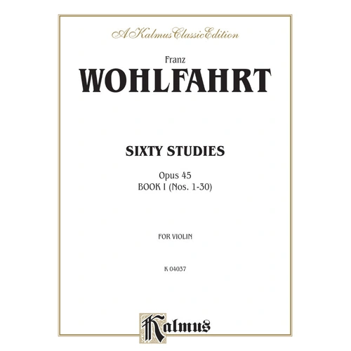 60 Studies Op 45 for Violin Book 1 Nos 1-30