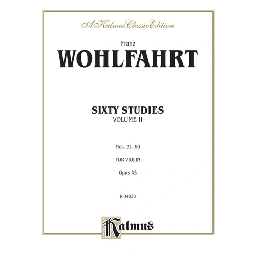 60 Studies Op 45 for Violin Book 2 Nos 31-60