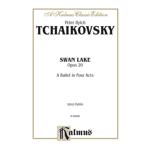 Swan Lake Op 20 Complete Ballet Piano Sheet Music for Solo Piano, 275 Pages, Russian and French Headings