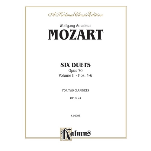 6 Duets for 2 Clarinet - Book 2
