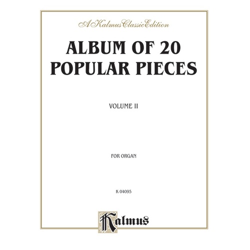 Album Of 20 Popular Pieces Book 2 Org